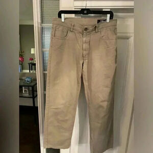Marc boehler men’s 5 pocket jeans size 34 x 31 tan.